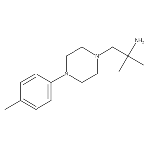 2-Methyl-1-[4-(4-methylphenyl)piperazin-1-yl]propan-2-amine结构式