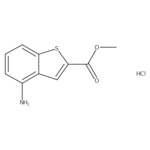 Methyl 4-amino-1-benzothiophene-2-carboxylate hydrochloride Structure