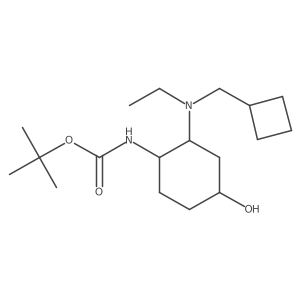 tert-butyl N-{2-[(cyclobutylmethyl)(ethyl)amino]-4-hydroxycyclohexyl}carbamate Structure