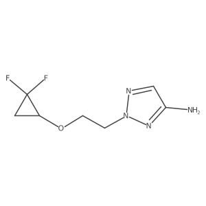 2-[2-(2,2-difluorocyclopropoxy)ethyl]-2H-1,2,3-triazol-4-amine Structure