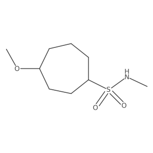 4-methoxy-N-methylcycloheptane-1-sulfonamide结构式