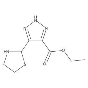 ethyl 5-(1,3-thiazolidin-2-yl)-1H-1,2,3-triazole-4-carboxylate Structure