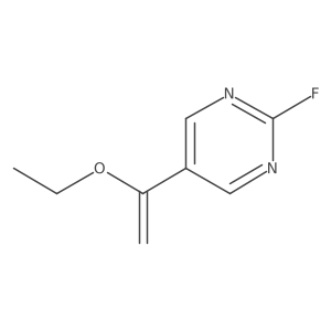 5-(1-Ethoxyethenyl)-2-fluoropyrimidine结构式