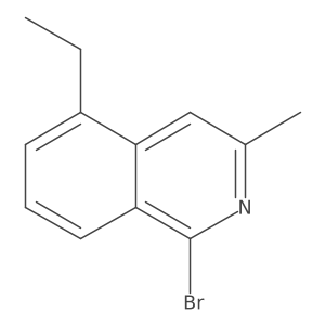 1-Bromo-5-ethyl-3-methylisoquinoline结构式