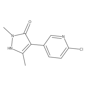 4-(6-chloropyridin-3-yl)-1,3-dimethyl-1H-pyrazol-5-ol Structure