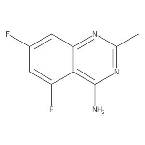 5,7-Difluoro-2-methylquinazolin-4-amine结构式