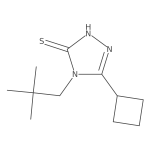 5-cyclobutyl-4-(2,2-dimethylpropyl)-4H-1,2,4-triazole-3-thiol结构式