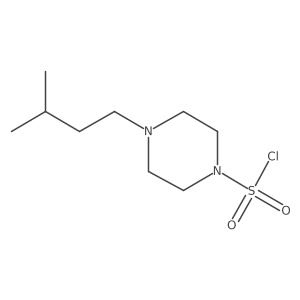 4-(3-Methylbutyl)piperazine-1-sulfonyl chloride Structure