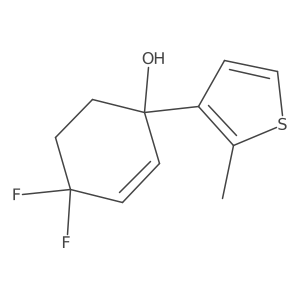 4,4-Difluoro-1-(2-methylthiophen-3-yl)cyclohex-2-en-1-ol Structure
