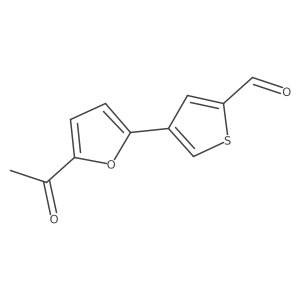 4-(5-Acetylfuran-2-yl)thiophene-2-carbaldehyde结构式