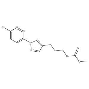 methyl N-{3-[1-(6-chloropyridazin-3-yl)-1H-pyrazol-4-yl]propyl}carbamate Structure