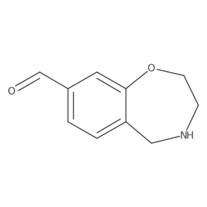 2,3,4,5-Tetrahydro-1,4-benzoxazepine-8-carbaldehyde Structure