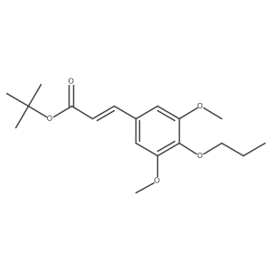 tert-butyl (2E)-3-(3,5-dimethoxy-4-propoxyphenyl)prop-2-enoate结构式