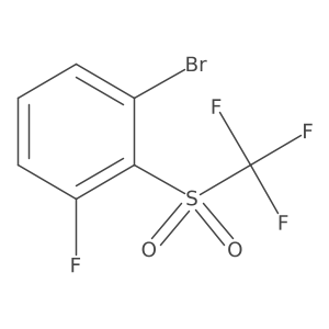 1-Bromo-3-fluoro-2-(trifluoromethylsulfonyl)benzene结构式