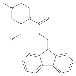 (9H-fluoren-9-yl)methyl 2-(hydroxymethyl)-4-methylpiperazine-1-carboxylate Structure