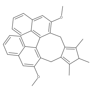 (13bR)-5,7-Dihydro-2,8-dimethoxy-4,5,6-trimethyl-3H-cyclopenta[6,7]cycloocta[2,1-a:3,4-a']dinaphthalene Structure
