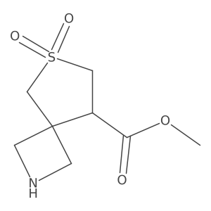 Methyl 6,6-dioxo-6lambda6-thia-2-azaspiro[3.4]octane-8-carboxylate结构式