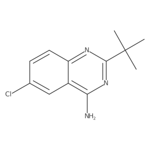 2-Tert-butyl-6-chloroquinazolin-4-amine结构式