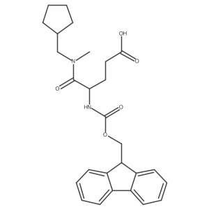 4-[(cyclopentylmethyl)(methyl)carbamoyl]-4-({[(9H-fluoren-9-yl)methoxy]carbonyl}amino)butanoic acid结构式
