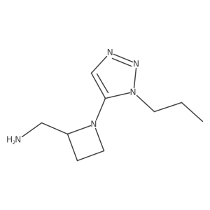 [1-(1-propyl-1H-1,2,3-triazol-5-yl)azetidin-2-yl]methanamine Structure