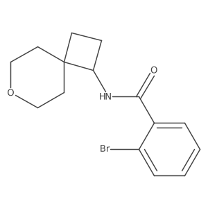 2-bromo-N-{7-oxaspiro[3.5]nonan-1-yl}benzamide Structure
