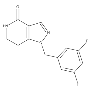 1-(3,5-Difluorobenzyl)-1,5,6,7-tetrahydro-4H-pyrazolo[4,3-c]pyridin-4-one Structure