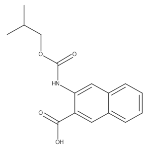 3-{[(2-Methylpropoxy)carbonyl]amino}naphthalene-2-carboxylic acid Structure