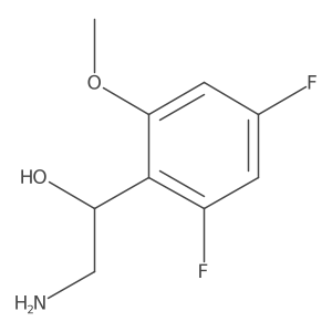 (1S)-2-amino-1-(2,4-difluoro-6-methoxyphenyl)ethan-1-ol结构式