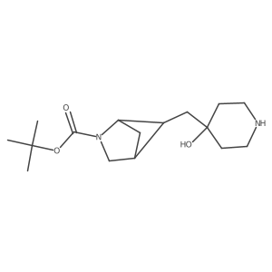 tert-butyl (1S,4R)-5-[(4-hydroxypiperidin-4-yl)methyl]-2-azabicyclo[2.1.1]hexane-2-carboxylate Structure