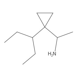 1-[1-(Pentan-3-yl)cyclopropyl]ethan-1-amine Structure
