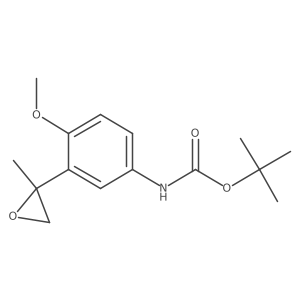 tert-butyl N-[4-methoxy-3-(2-methyloxiran-2-yl)phenyl]carbamate结构式