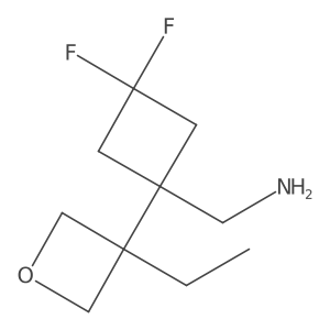 [1-(3-Ethyloxetan-3-yl)-3,3-difluorocyclobutyl]methanamine结构式