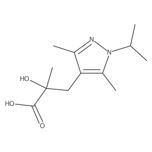 3-[3,5-dimethyl-1-(propan-2-yl)-1H-pyrazol-4-yl]-2-hydroxy-2-methylpropanoic acid Structure