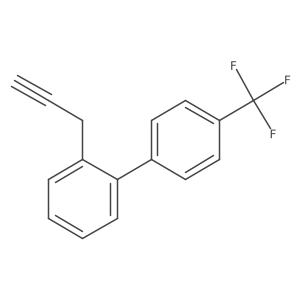 1-[2-(Prop-2-yn-1-yl)phenyl]-4-(trifluoromethyl)benzene Structure