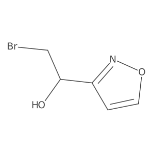 2-Bromo-1-(1,2-oxazol-3-yl)ethan-1-ol结构式