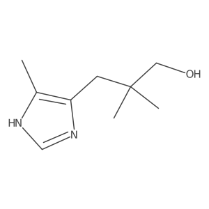 2,2-dimethyl-3-(4-methyl-1H-imidazol-5-yl)propan-1-ol结构式