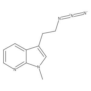 3-(2-azidoethyl)-1-methyl-1H-pyrrolo[2,3-b]pyridine结构式