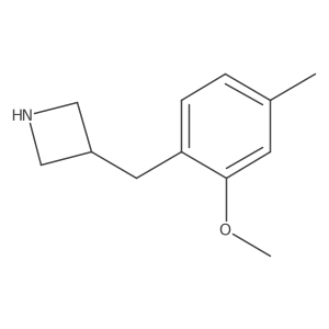 3-[(2-Methoxy-4-methylphenyl)methyl]azetidine结构式