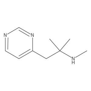 Methyl[2-methyl-1-(pyrimidin-4-yl)propan-2-yl]amine结构式