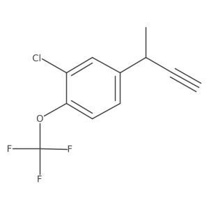 4-(But-3-yn-2-yl)-2-chloro-1-(trifluoromethoxy)benzene Structure