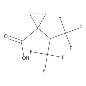 1-(1,1,1,3,3,3-Hexafluoropropan-2-yl)cyclopropane-1-carboxylic acid Structure