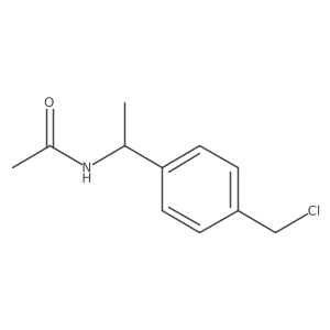(R)-N-(1-(4-chloromethylphenyl)ethyl)acetamide结构式