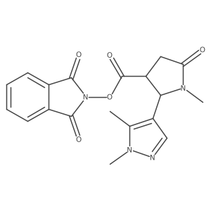 1,3-dioxo-2,3-dihydro-1H-isoindol-2-yl 2-(1,5-dimethyl-1H-pyrazol-4-yl)-1-methyl-5-oxopyrrolidine-3-carboxylate Structure