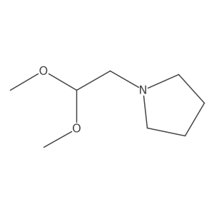 1-(2,2-Dimethoxyethyl)pyrrolidine结构式