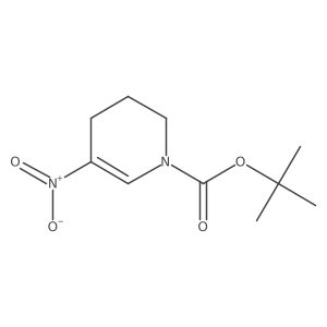 5-Nitro-3,4-dihydro-2H-pyridine-1-carboxylic acid tert-butyl ester结构式