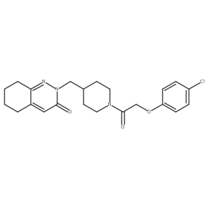 2-({1-[2-(4-Chlorophenoxy)acetyl]piperidin-4-yl}methyl)-2,3,5,6,7,8-hexahydrocinnolin-3-one Structure