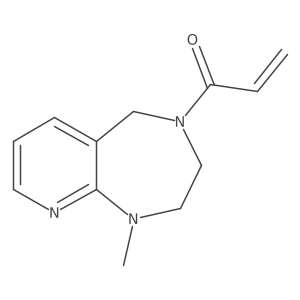 1-(1-Methyl-3,5-dihydro-2H-pyrido[2,3-e][1,4]diazepin-4-yl)prop-2-en-1-one Structure