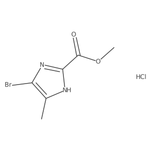 Methyl 4-bromo-5-methyl-1H-imidazole-2-carboxylate hydrochloride Structure