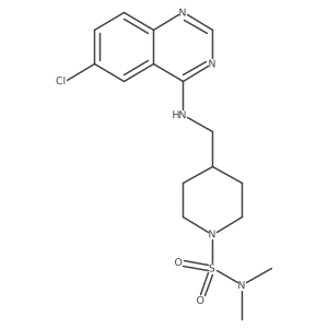 4-{[(6-chloroquinazolin-4-yl)amino]methyl}-N,N-dimethylpiperidine-1-sulfonamide Structure