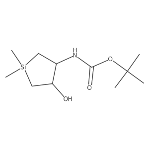 Rac-tert-butyl n-[(3r,4r)-4-hydroxy-1,1-dimethylsilolan-3-yl]carbamate Structure